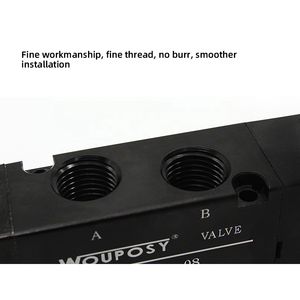 Válvula Solenoide de Doble Cabezal AIRTAC 4v120-06 4v220-08 4v320-10 4v420-15 DC24V DC12V AC220V AC110V Válvula de Cilindro de Doble Control - Product Image 3