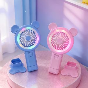 พัดลมพกพา LingPan พร้อมไฟ LED แบตเตอรี่แบบชาร์จได้ พัดลมตั้งโต๊ะแบบมือถือ สำหรับใช้งานกลางแจ้ง - Product Image 2