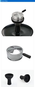 Ciotola in Silicone a Una Foratura per Narghilè, Supporto per Carboncini con Testa in Metallo, Accessori per Fumatori con Scatola - Product Image 6