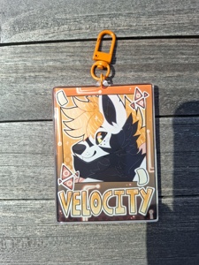 Badge nominatif personnalisé en acrylique époxy avec motif en fourrure, impression physique sur mesure, OEM/ODM - Product Image 4