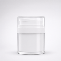 Flacon pompe sans air YN505B à filetage direct usine, 30-100 ml, avec bouchon PETG, pot cosmétique sous vide pour emballage de sérum et lotion