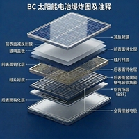 Panneau solaire monocristallin 660W résistant aux projections de sel, module photovoltaïque fiable pour les grands projets solaires industriels côtiers