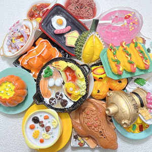 ของเล่นอาหารพื้นเมืองขนาดใหญ่ ของตกแต่งเรซิ่น ของตกแต่งทำมือ DIY - Product Image 1