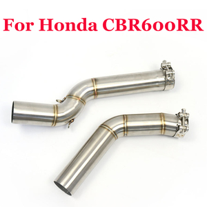 ตรงกลางของท่อไอเสียรถจักรยานยนต์อุปกรณ์เสริมระบบหนีท่อสำหรับฮอนด้า CBR600RR <span class=keywords><strong>CBR</strong></span> 600RR <span class=keywords><strong>600</strong></span> RR 2005 -<span class=keywords><strong>2017</strong></span> 2018 SLIP-ON - Product Image 6