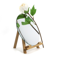 Miroirs en verre concaves de maquillage cosmétique grossissant rond du fabricant professionnel 2X 5X 7X 10X tailles de coupe caractéristiques personnalisées