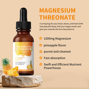 Gouttes orales de <span class=keywords><strong>thréonate</strong></span> de magnésium très vendues, compléments nutritionnels 60 ml pour adultes, améliore la mémoire et le sommeil - Product Image 5