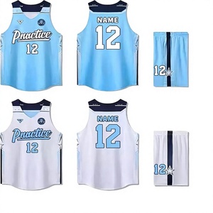 Maillot de basketball personnalisé col en V sans manches, impression par transfert thermique, polyester respirant, uniforme d'équipe adulte unisexe, entièrement personnalisable sur le devant - Product Image 1