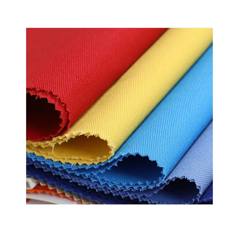 Vlamvertragende Brandwerende Stof Poly Katoen Polyester Fr Twill Stof Voor Werkkleding