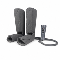 Masseur de jambes à compression d'air, bottes de récupération sportive avec 4 modes et 4 intensités pour les pieds, les mollets et les cuisses