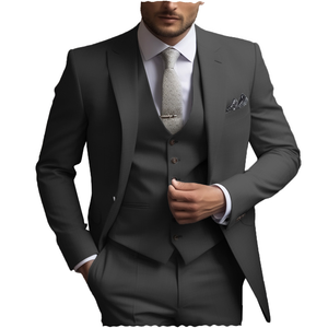 <span class=keywords><strong>Vert</strong></span> <span class=keywords><strong>sauge</strong></span> décontracté hommes costumes Slim Fit <span class=keywords><strong>mariage</strong></span> mariés smokings formel revers pointu 3 pièces ensemble mâle Blazer + gilet + pantalon - Product Image 3
