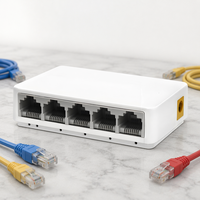 Switch Ethernet rapide 5 ports 10/100 Mbps non géré, boîtier plastique, Plug and Play pour caméra IP CCTV, usine OEM