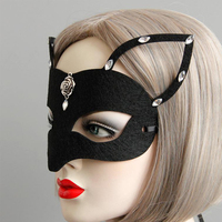 2025 usine personnalisée noël pâques Halloween carte avec Mission Animal masque pour les yeux fête feutre masque