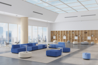 Ensemble de canapés modulaires en tissu moderne de haute qualité, couleur personnalisée, pour la maison, le bureau et l'usage commercial
