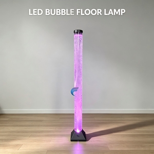 LED Bubble Floor <b>Lamp</b> with RGB Light Remote Control Modern Glass Tube Decor for Living Room Indoor Use - Product Image 1