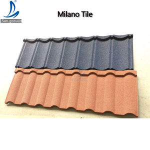 Tuiles de toiture en métal revêtues de pierres Milano Tile Stones, en zinc et aluminium, pour le Ghana, Eurotiles - Product Image 2