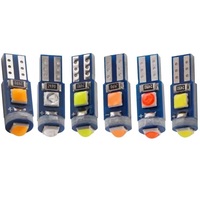 Ampoules LED de voiture T5 3030 3SMD Ampoules LED de tableau de bord de voiture Ampoules latérales de tableau de bord Lampe de tableau de bord 12V Blanc Bleu glacé Rouge Vert Rose