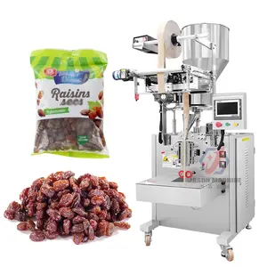 Small vertical automatic sachet bag granule snack food peanuts nuts dry fruits raisins packing machine