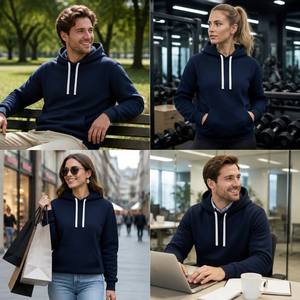 <span class=keywords><strong>Felpa</strong></span> con <span class=keywords><strong>Cappuccio</strong></span> da <span class=keywords><strong>Uomo</strong></span> Personalizzata con Ricamo e Stampa a Sublimazione, Vestibilità Ampia, 300g Misto Poliestere-Cotone, Produttore - Product Image 6