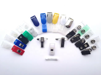 Porte-badges personnalisés en plastique et métal, clips pour cartes d'identité, attaches pour badges, porte-badges en plastique et métal