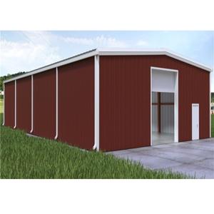 Hangar préfabriqué de maison préfabriquée de grange en métal 1000 mètre carré Bâtiment d'entrepôt de structure en acier prêt à l'emploi préfabriqué pour l'usine de nourriture - Product Image 3