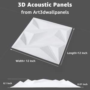 Peel ve sopa Pet keçe akustik duvar panelleri renkli ses emici <span class=keywords><strong>3D</strong></span> sanat Polyester akustik paneller iç dekorasyon için - Product Image 4