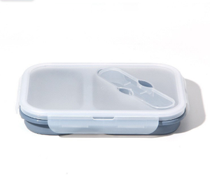 Boîte à lunch rectangulaire multifonctionnelle en silicone ODM/OEM, matériau de qualité alimentaire, accessoires compatibles <span class=keywords><strong>micro</strong></span>-ondes - Product Image 3