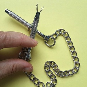 Factory direct sales of stainless steel metal nipple <b>clamps</b>, clitoral <b>clips</b>, breast <b>clamps</b>, and breast stimulation massage sex - Product Image 3