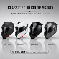 Casque de moto personnalisable en ABS, modulaire, rabattable, intégral, homologué DOT, équipement de sécurité pour la conduite et la course
