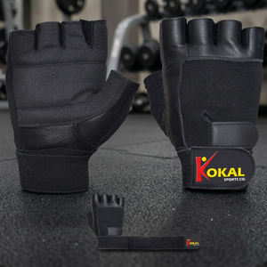 Best Selling Gym Gloves Fitness Gloves Leather Polybag Customized Gym Workout PK Weightlifting Gloves Fitness Club KOKAL Sports - Product Image 3