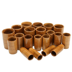 Juego de Ventosas de Bambú Carbonizado para Terapia Corporal, Kit de Ventosas para Celulitis, Masaje de Acupuntura - Product Image 1