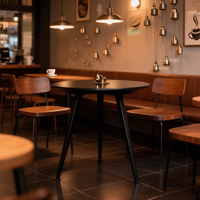 Cadre de table en aluminium à trois pieds réglable, design européen moderne, base évasée chromée, quincaillerie pour hôtel, salle à manger, poste de travail