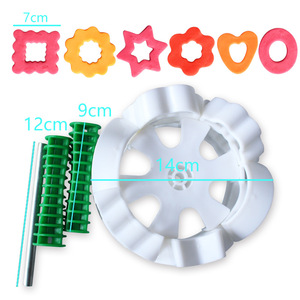 Donut Rolling Mold Plastic Set For Cake Fondant Baking DIY Tools Cookie Cutter - Product Image 4