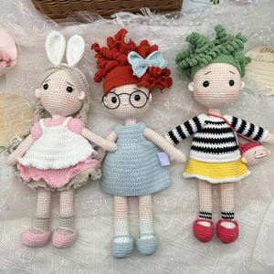 Peluches ours brodées au crochet à la main - Matériel en fil <span class=keywords><strong>de</strong></span> coton doux Cadeaux personnalisés pour bébés et enfants pour les anniversaires ou Noël - Product Image 1