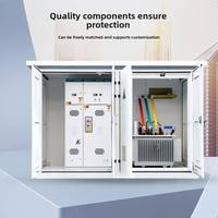 Transformateur de type boîte de style européen pour photovoltaïque extérieur, poste de transformation triphasé 630 KVA 10 kV vers 0,4 kV