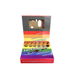 Balcão de esmalte de unha, caixa de cartão para exibição facial, pdq, balcão de papel para cosméticos