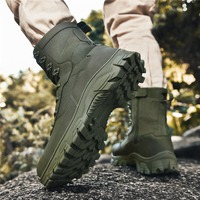 Bottes d'entraînement tout-terrain unisexes de haute qualité, semelle extérieure en caoutchouc souple, imperméables, antidérapantes, bottes tactiques pour adultes