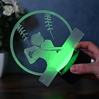 Souvenirs de jeu de baseball, lampe de nuit LED 3D, cadeau original, lampe décorative intelligente pour intérieur, vente en gros
