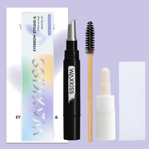 Kit cera per la depilazione del <span class=keywords><strong>viso</strong></span> vegano naturale OEM ODM pronto per l'uso senza riscaldamento richiesto Kit di cera depilatoria con penna di precisione - Product Image 5