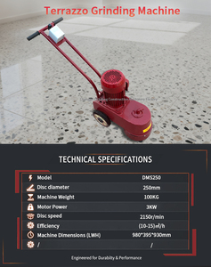 Op maat gemaakte industriële elektrische beton- en terrazzoslijpmachines worden gebruikt voor het polijsten van terrazzovloeren. - Product Image 5