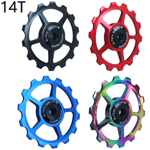 14T pour vélos de route en alliage d'aluminium de haute qualité léger <span class=keywords><strong>Jockey</strong></span> dérailleur poulie <span class=keywords><strong>roue</strong></span> avant arrière Railer <span class=keywords><strong>manivelle</strong></span> pédalier - Product Image 6