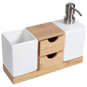Bellissimo bambù e ceramica sopra <span class=keywords><strong>il</strong></span> Set da <span class=keywords><strong>bagno</strong></span> lavandino <span class=keywords><strong>per</strong></span> <span class=keywords><strong>il</strong></span> <span class=keywords><strong>bagno</strong></span> moderno - Product Image 1