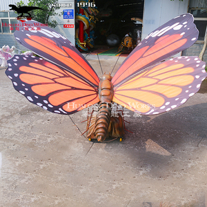 Animatronic <span class=keywords><strong>Butterfly</strong></span> Custom ized Schmetterling Replik Garten Dekor Schmetterling Skulptur Outdoor Riesen Insekten Statue für Park - Product Image 5