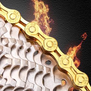 <span class=keywords><strong>Cadena</strong></span> de bicicleta de 11 velocidades para bicicleta de montaña <span class=keywords><strong>MTB</strong></span>, <span class=keywords><strong>cadena</strong></span> <span class=keywords><strong>dorada</strong></span> semihueca completamente hueca, 116 enlaces - Product Image 4