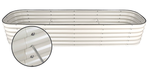 Bộ khung trồng rau cao 17 inch mạ kẽm, chậu trồng rau ngoài trời dành cho rau củ, hoa, thảo mộc - Product Image 3