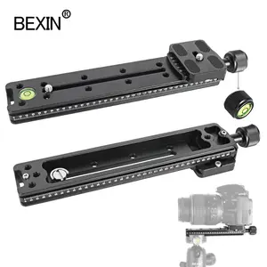 Bexin acessórios para câmera, tripé profissional para câmera arca com 200mm de suporte, telephoto suporte para lente