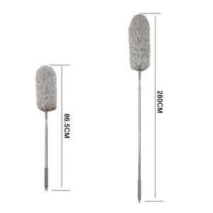 2.8m Manche <span class=keywords><strong>Télescopique</strong></span> <span class=keywords><strong>Microfibre</strong></span> Duster 110 Pouces Extensible avec Tête Pliable <span class=keywords><strong>Lavable</strong></span> Superfine Moelleux Nettoyage Voitures Maison - Product Image 1