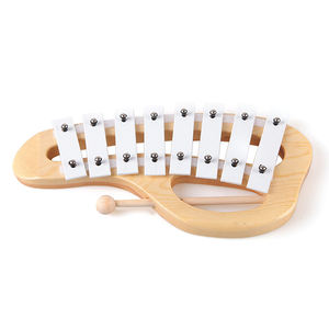 <span class=keywords><strong>Xylophone</strong></span> portatif en bois d'instrument de musique de métallophone de couleur blanche 8 tons pour l'enfant d'âge préscolaire d'enfant en bas âge - Product Image 1