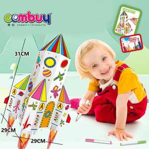 Pädagogische Malerei Gekritzel Papier Pappe Spiel Kinder DIY Farbe Graffiti Spielzeug - Product Image 2