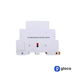 Contacteur AC Gloca sur rail DIN 2P 20A 220V 50Hz 2 contacts NO pour automatisation industrielle - Product Image 4