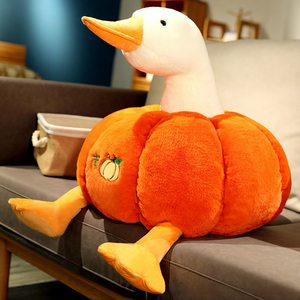 Simpatico Peluche a Forma di Oca, Cuscino Decorativo a Forma di Zucca, Peluche a Forma di Anatra, Regalo Divertente per Matrimoni - Product Image 6